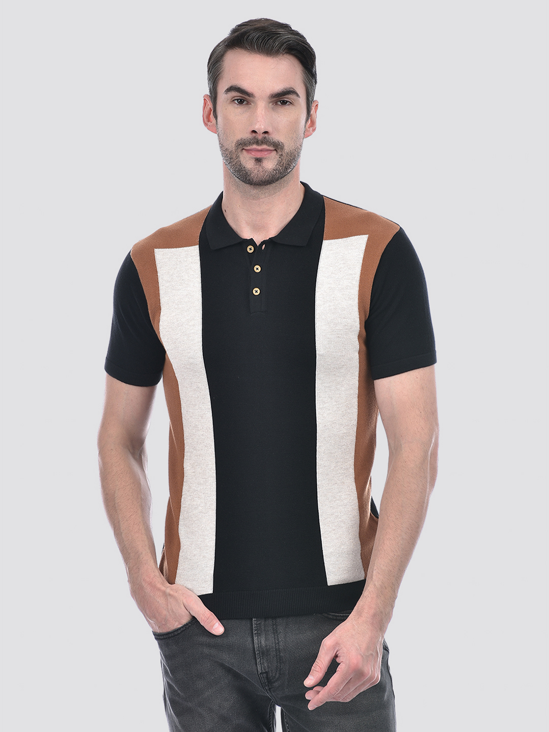 Numero Uno Men Color Block Multicolor T-Shirt